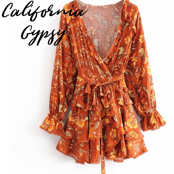 Ruffle Front Wrap Dress LAST ONE🎉 - Picture 2 of 16